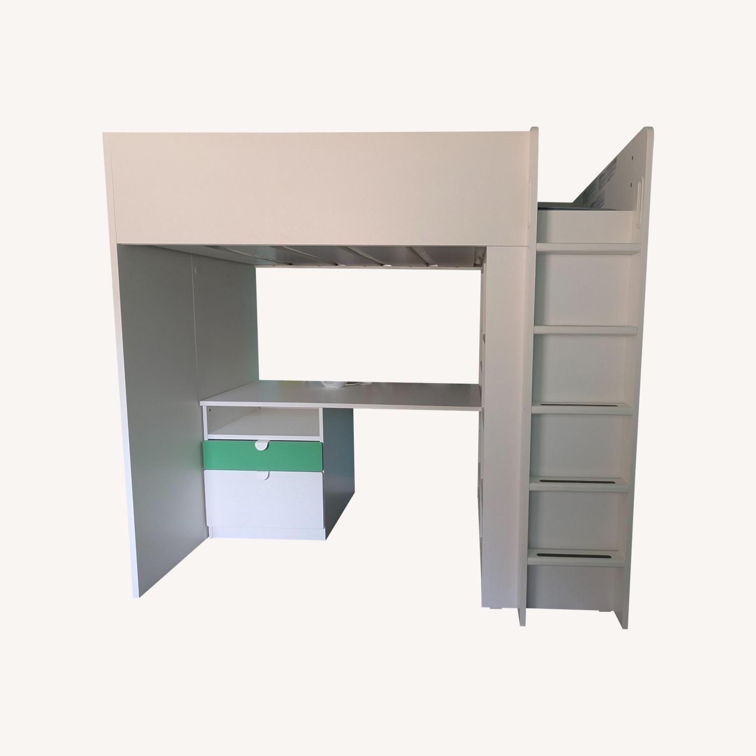 Smastad Kids Loft Bed With Desk - image-0