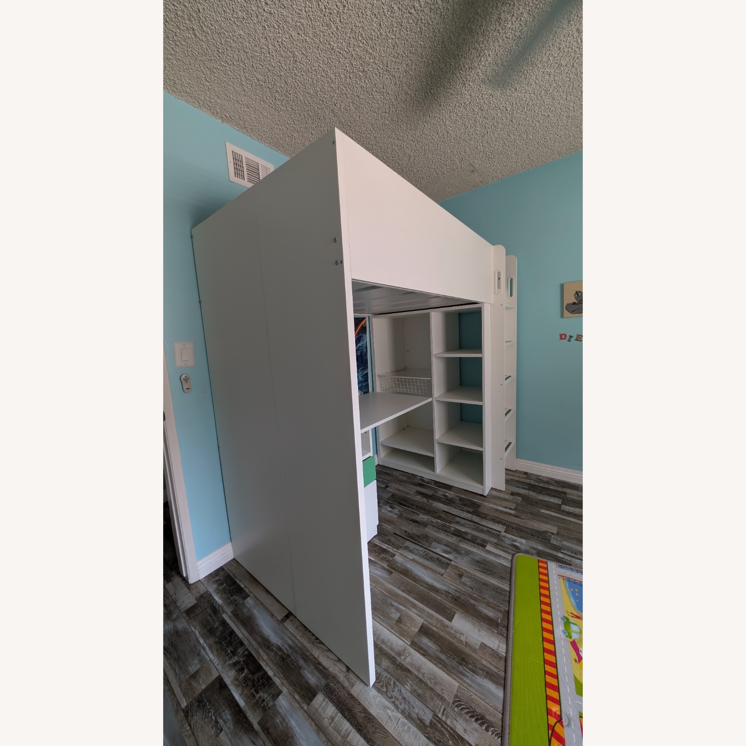 Smastad Kids Loft Bed With Desk - image-1