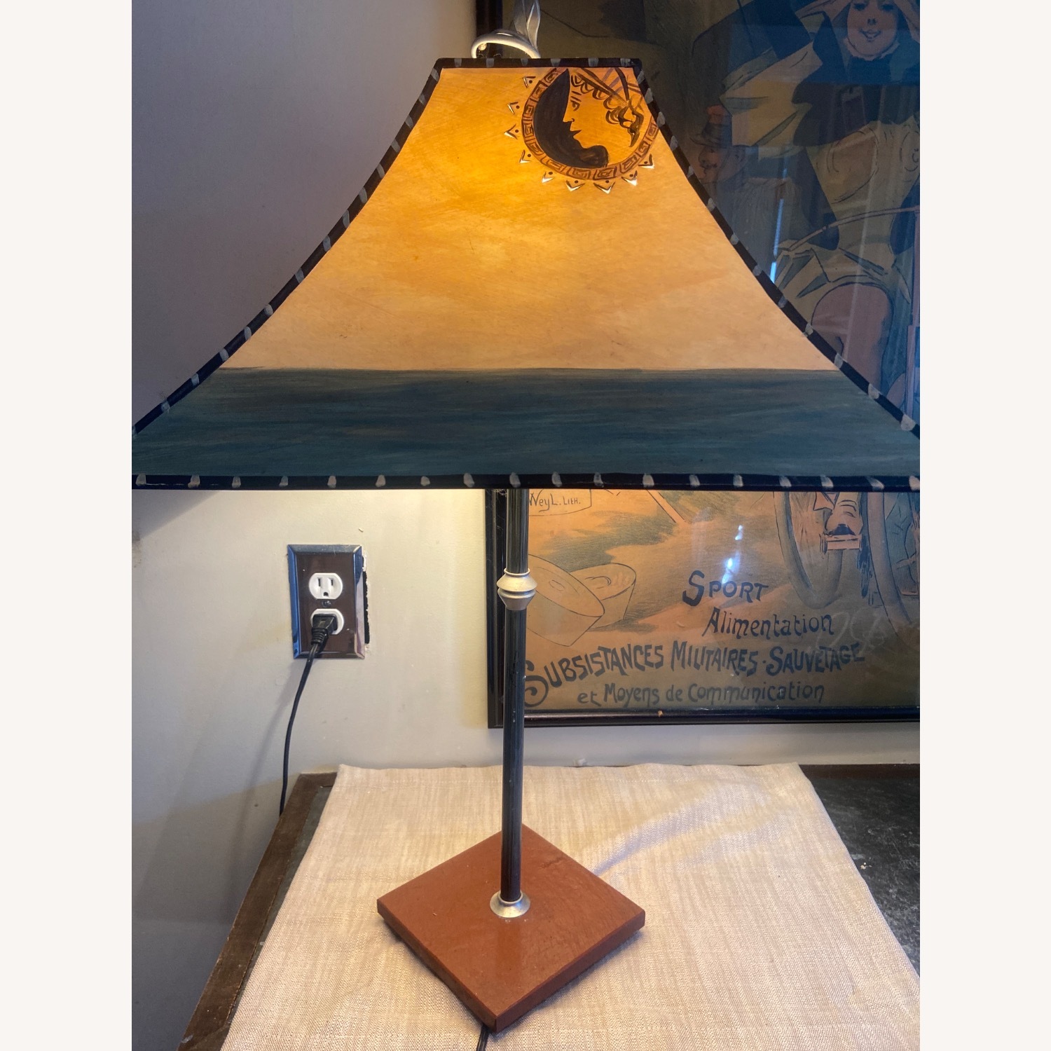 Hand-made Lamp, Shade Different on Each Side - image-3