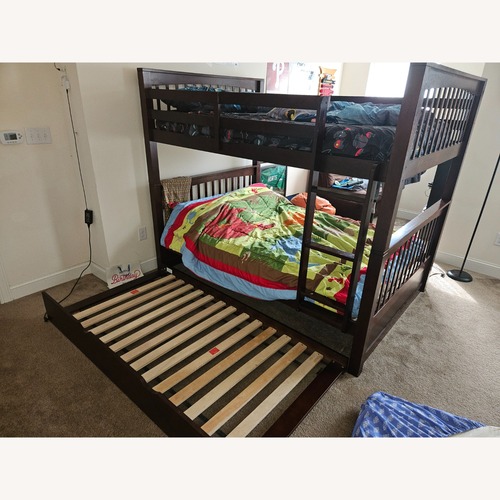 Used Apollo Power Skylar Circle Bunk Bed with Trundle  for sale on AptDeco