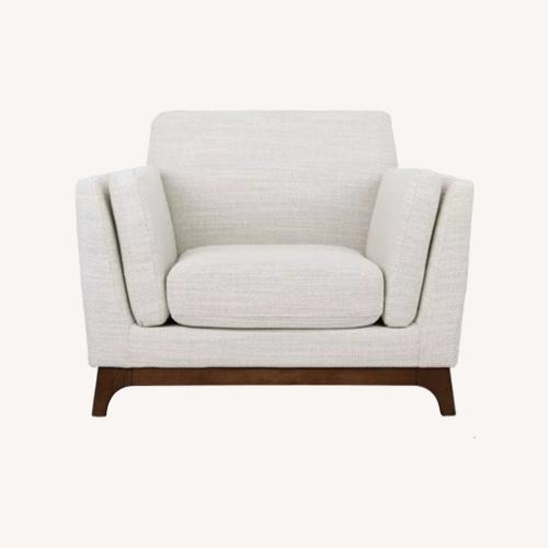 Used Article Ceni Fresh White Armchair for sale on AptDeco