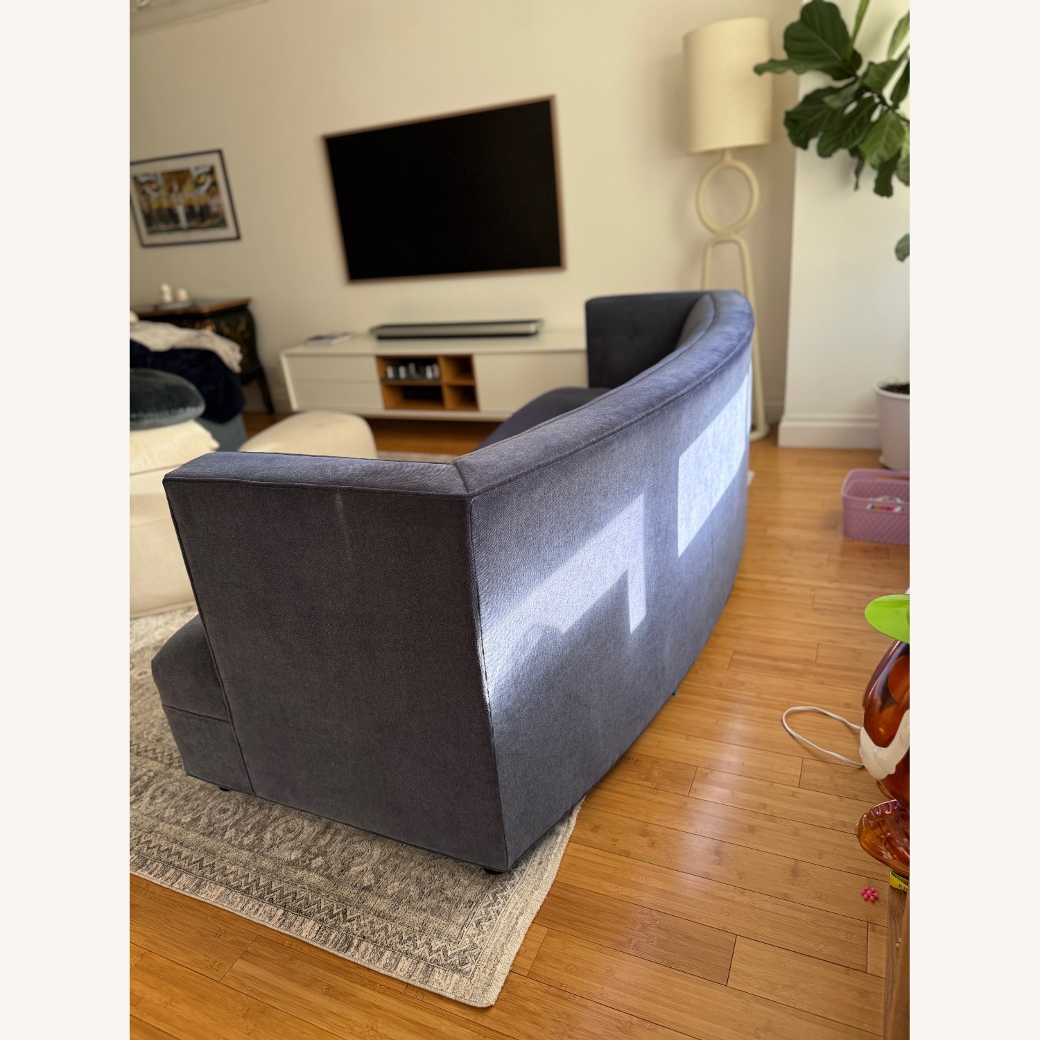 Mitchell Gold + Bob Williams Dumont Dark Blue Sofa  - image-1