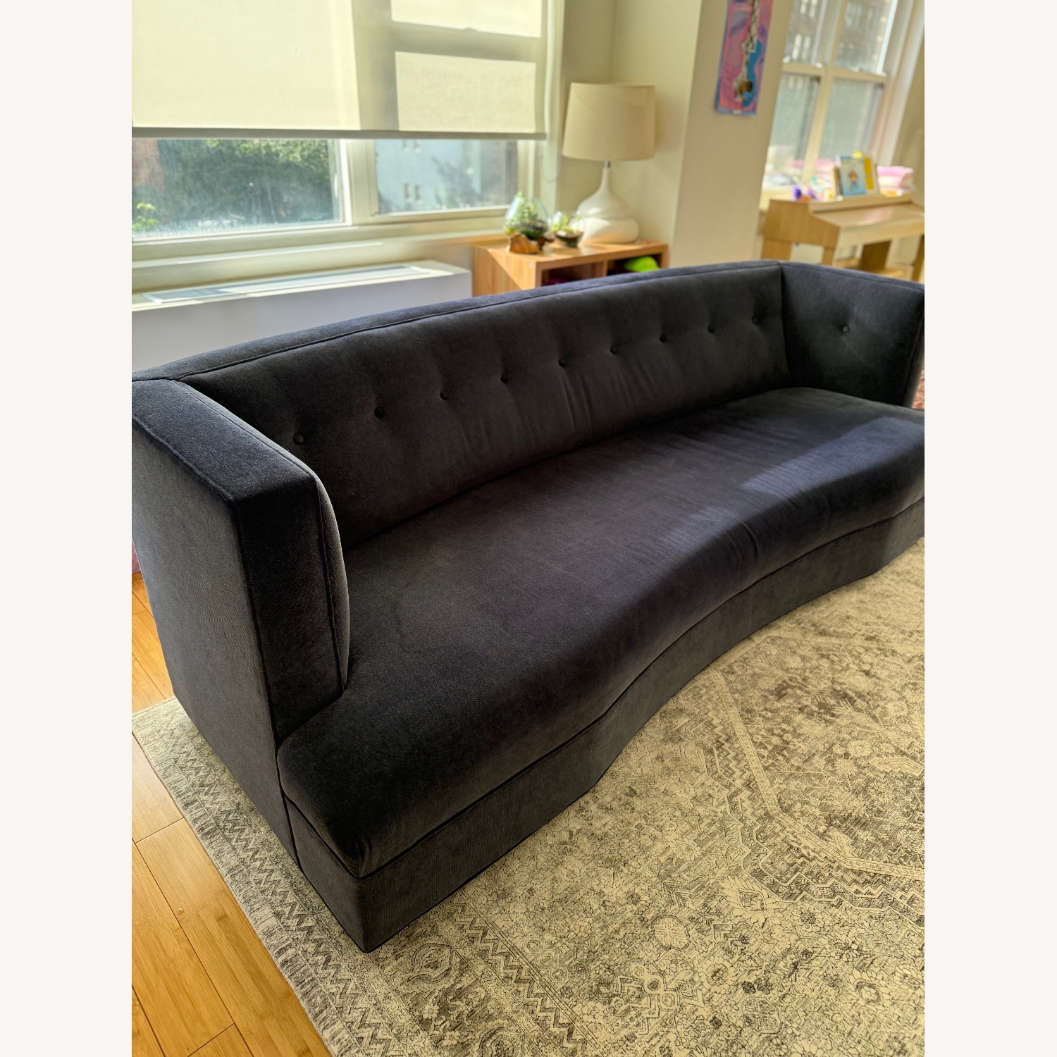 Mitchell Gold + Bob Williams Dumont Dark Blue Sofa  - image-4