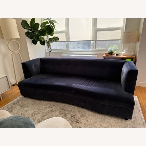 Used Mitchell Gold + Bob Williams Dumont Dark Blue Sofa  for sale on AptDeco