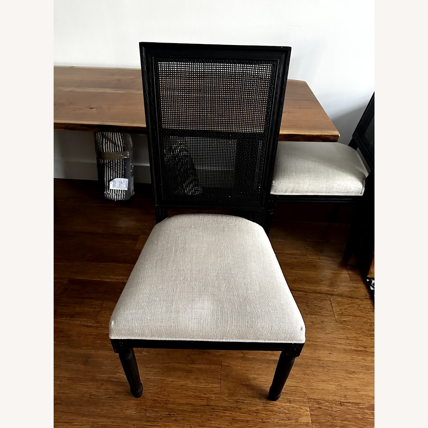 Restoration Hardware French Contemporary Square Fabric Dining Side Chair - image-2
