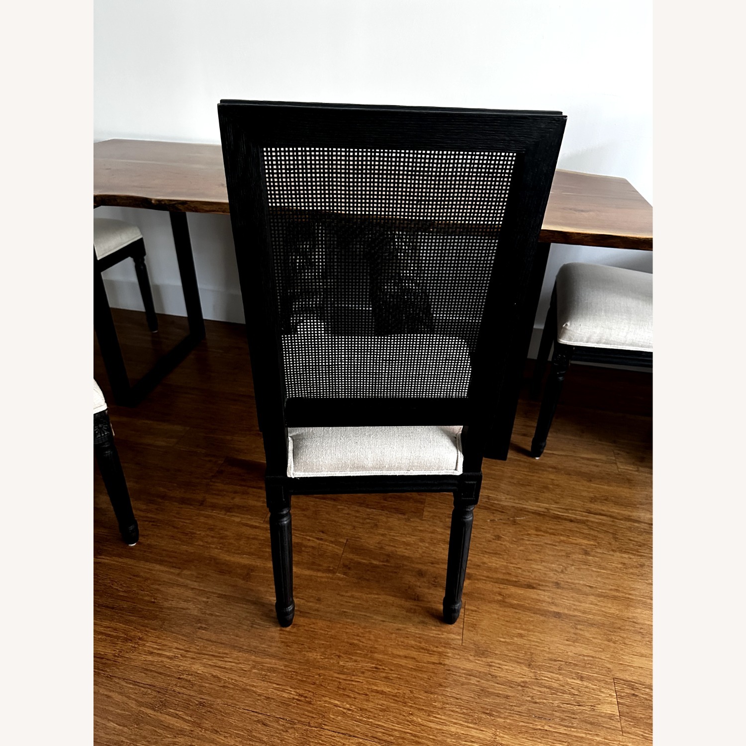 Restoration Hardware French Contemporary Square Fabric Dining Side Chair - image-3