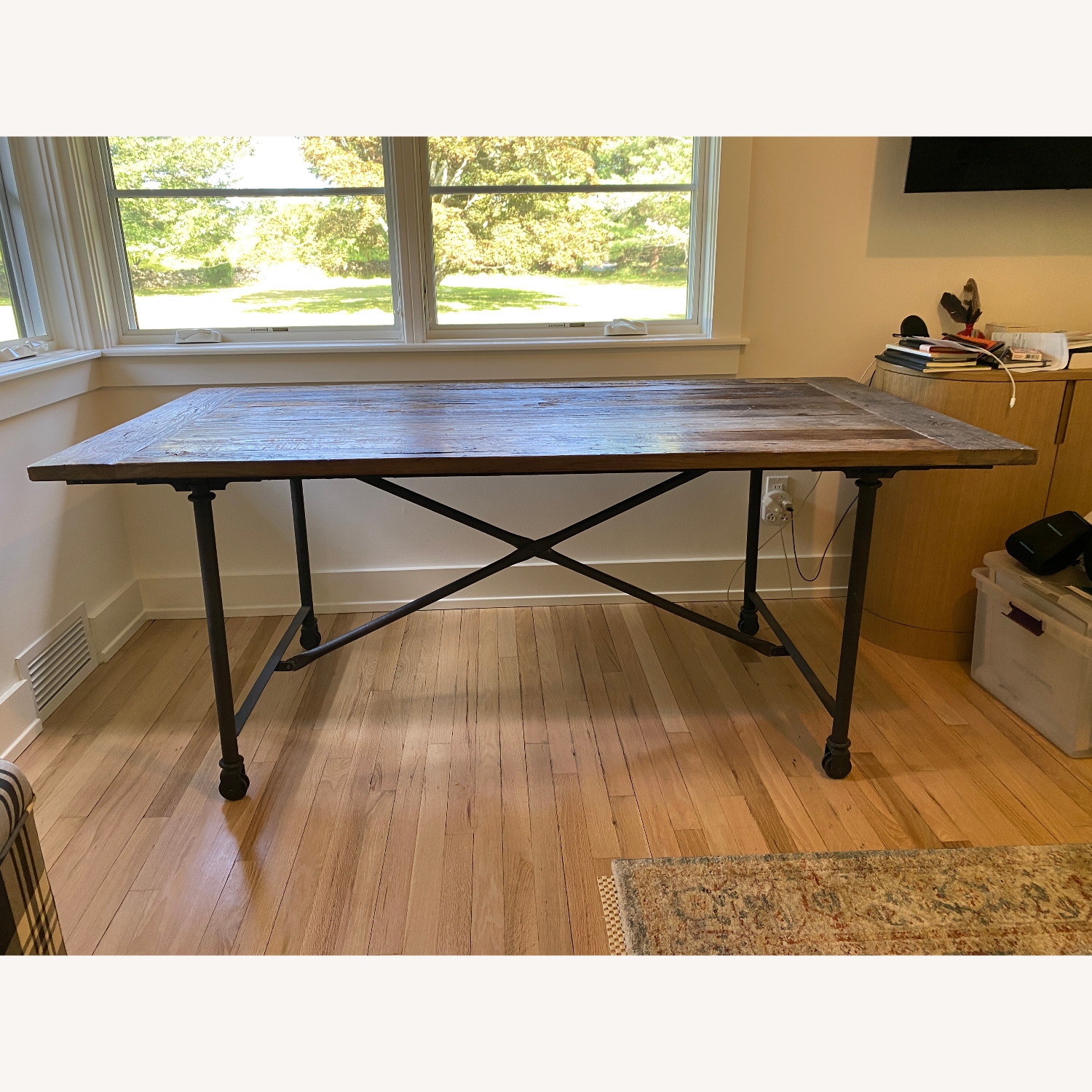 Restoration Hardware Flatiron Rectangular Dining Table - image-1