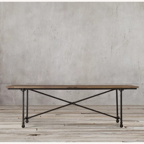 Used Restoration Hardware Flatiron Rectangular Dining Table for sale on AptDeco