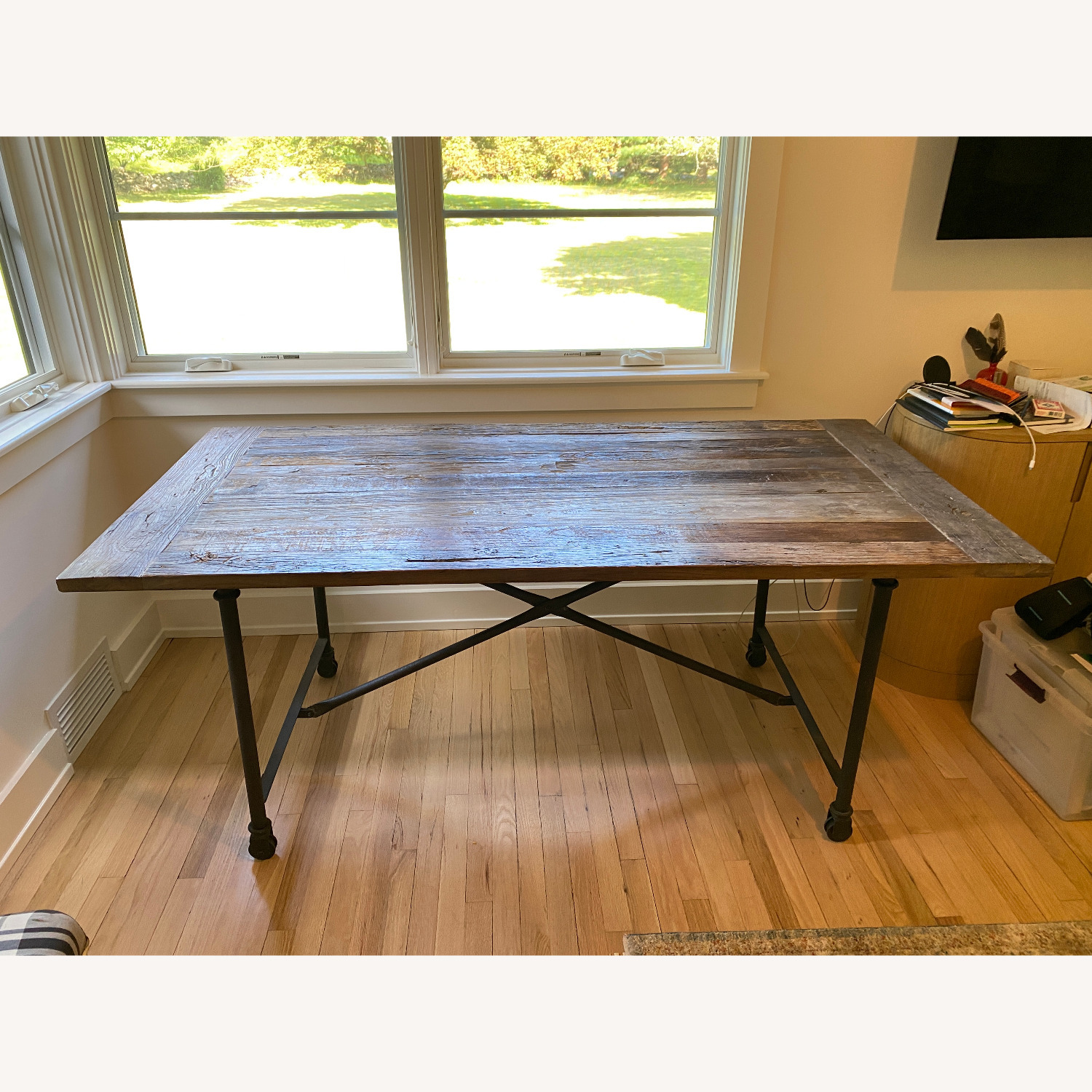 Restoration Hardware Flatiron Rectangular Dining Table - image-4
