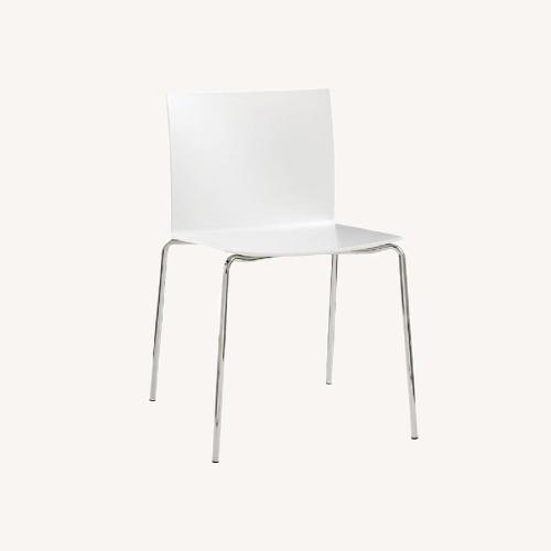 Used CB2 Slim Stackable Dining Chairs  for sale on AptDeco