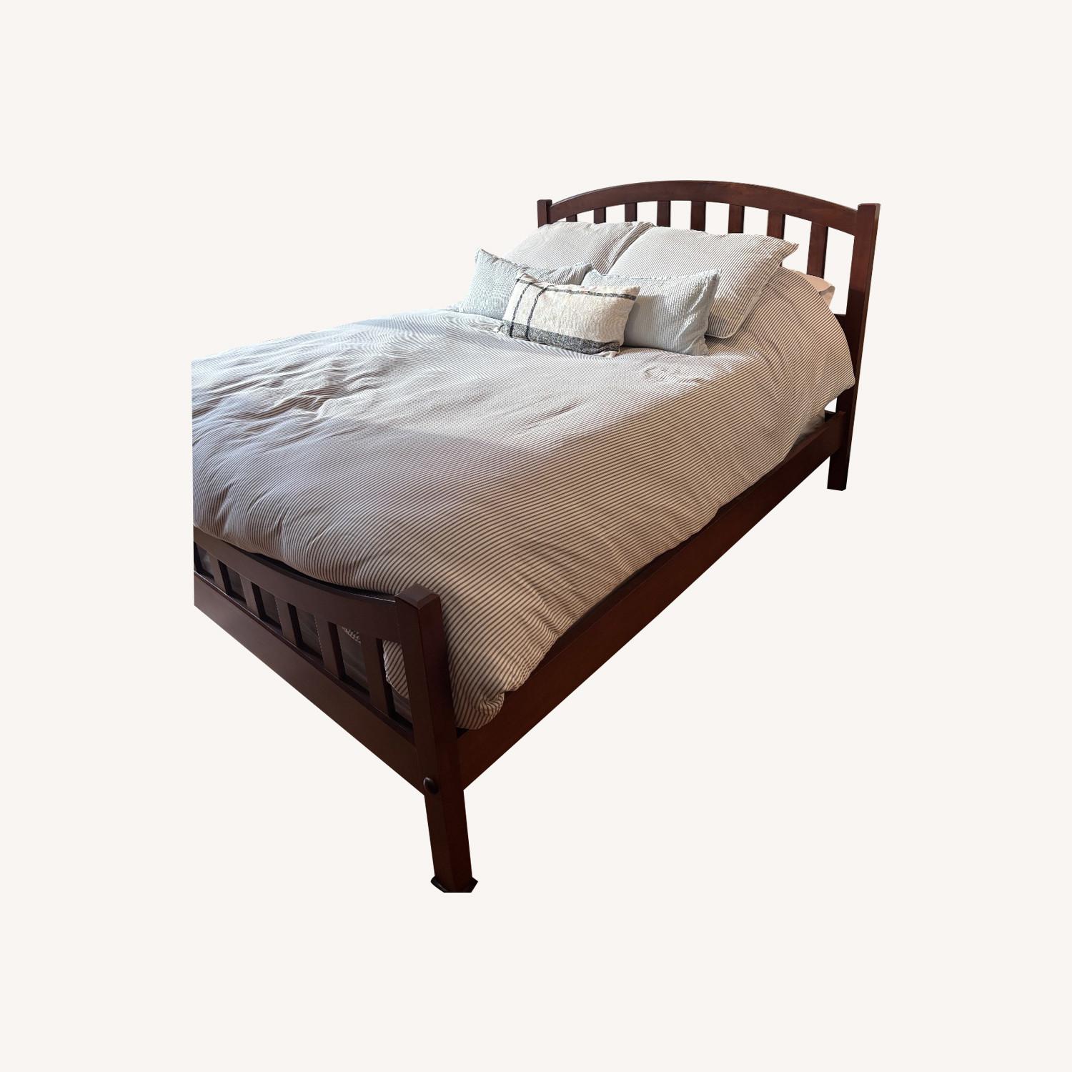 Sturdy Wooden Full Size Bed - image-0