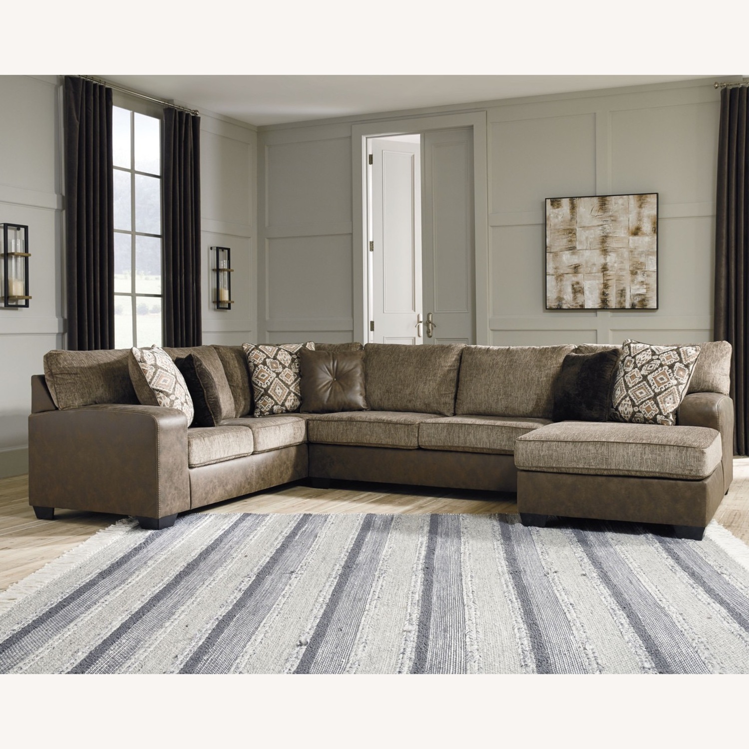 Ashley Furniture Abalone Sectional with Chaise - image-4