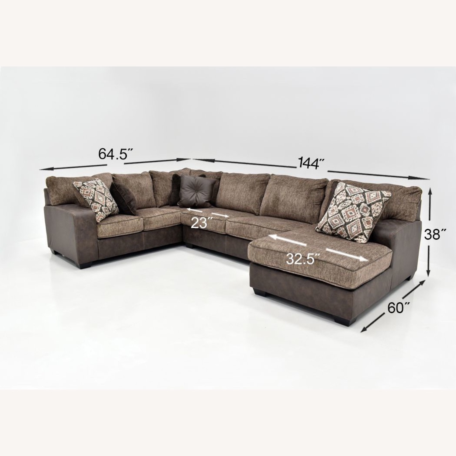 Ashley Furniture Abalone Sectional with Chaise - image-3