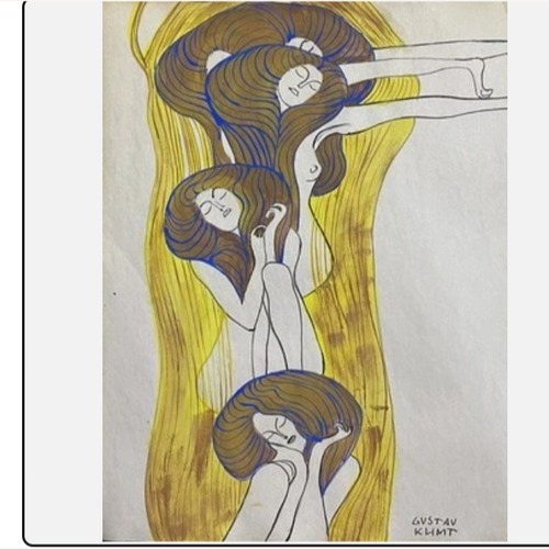 Used Lithograph Klimt Art for sale on AptDeco