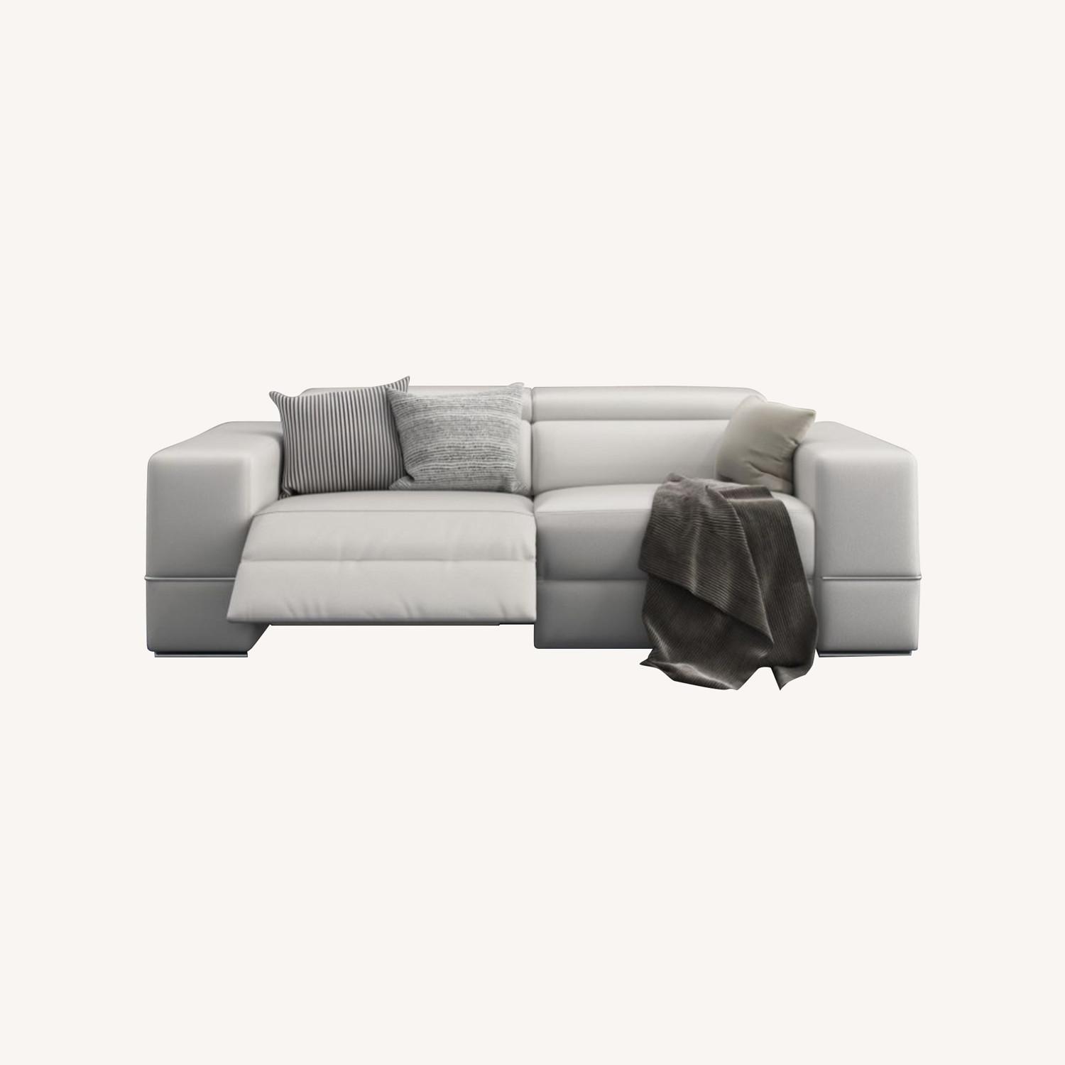 Zuri Luxor Leather Loveseat - image-0