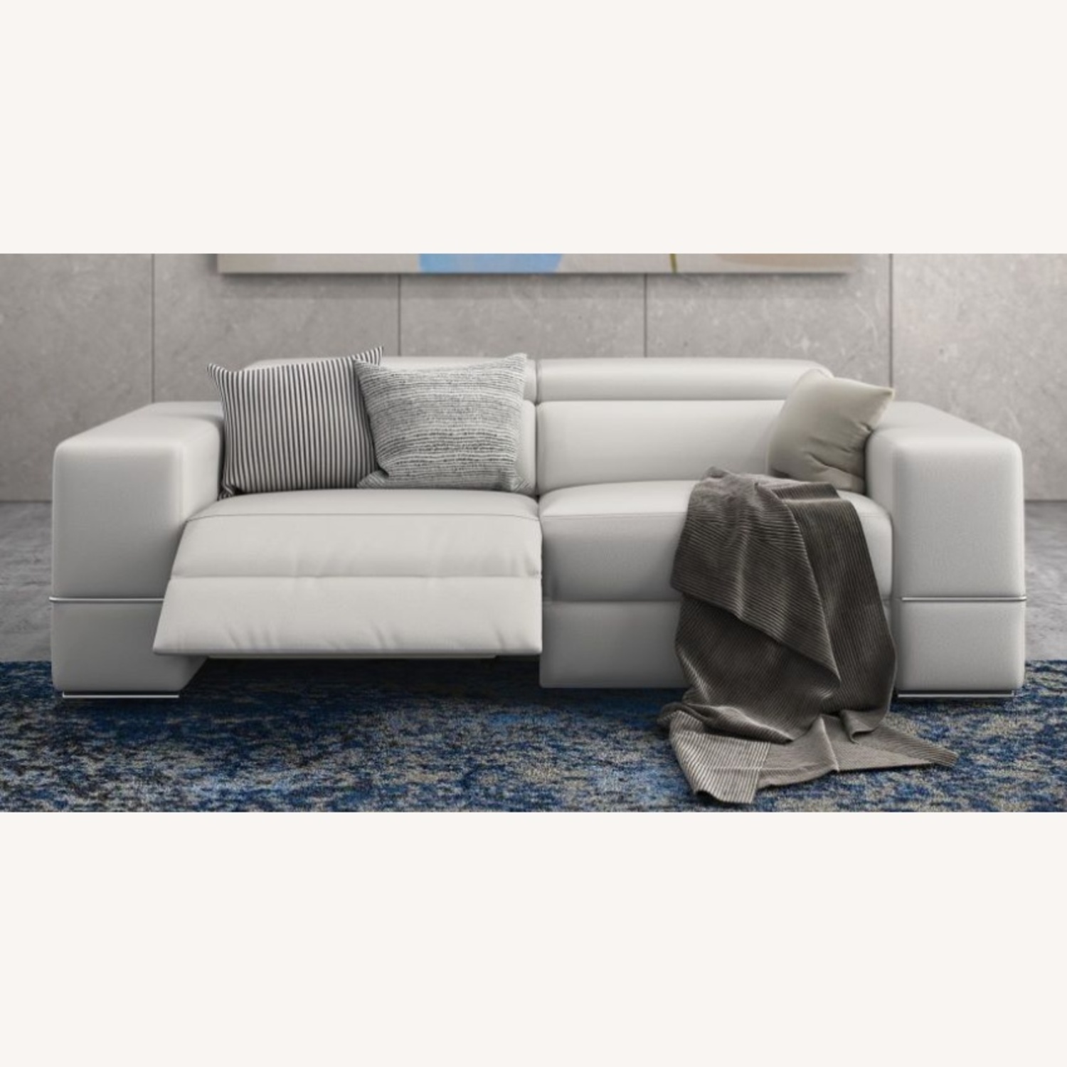 Zuri Luxor Leather Loveseat - image-5