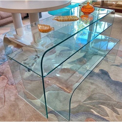 Used Vintage Waterfall Nesting Console Set for sale on AptDeco