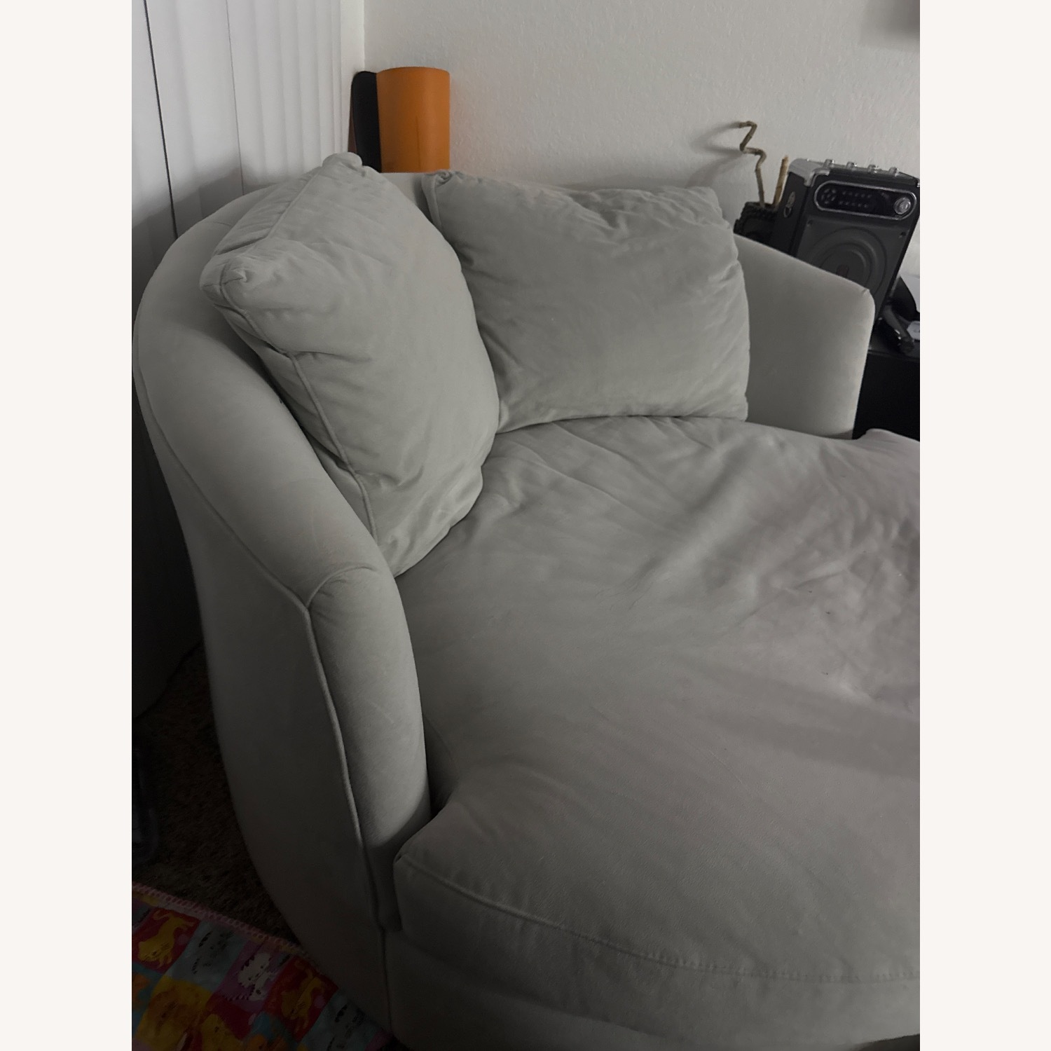 Crate & Barrel Tillie Grande Swivel Chair - image-2