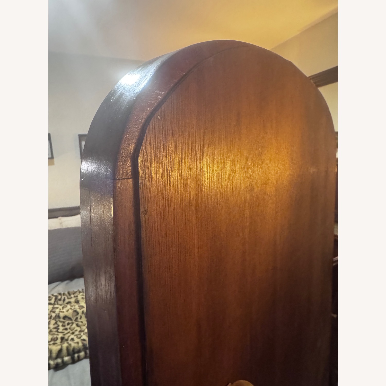 18th Century Mahogany Cheval Full-Length Mirror - image-7