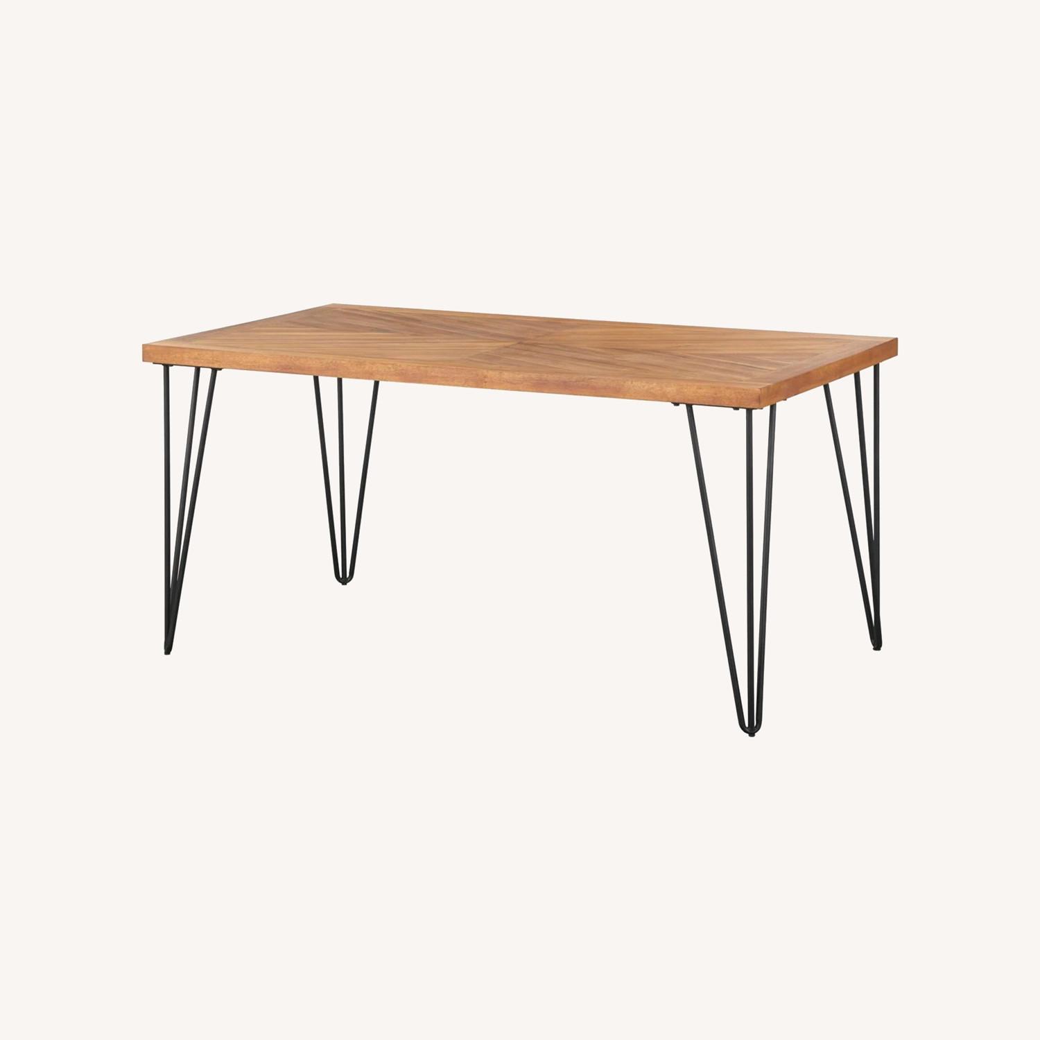 Lasher Dark Wood Dining Room Table - image-0