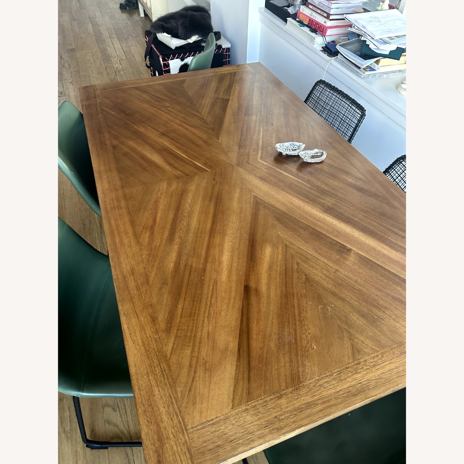 Lasher Dark Wood Dining Room Table - image-3