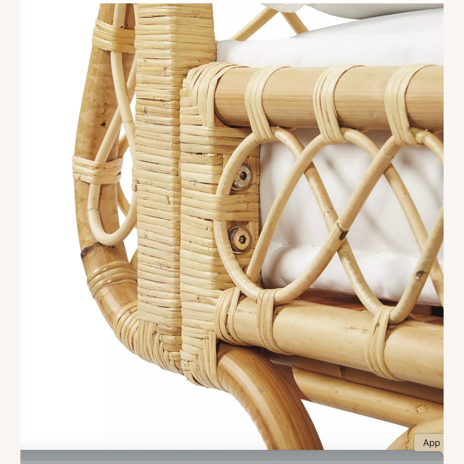 Serena & Lily Avalon Rattan Daybed Blue Striped - image-4