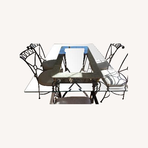 Used Dining Room Set With Glass Table Top  for sale on AptDeco