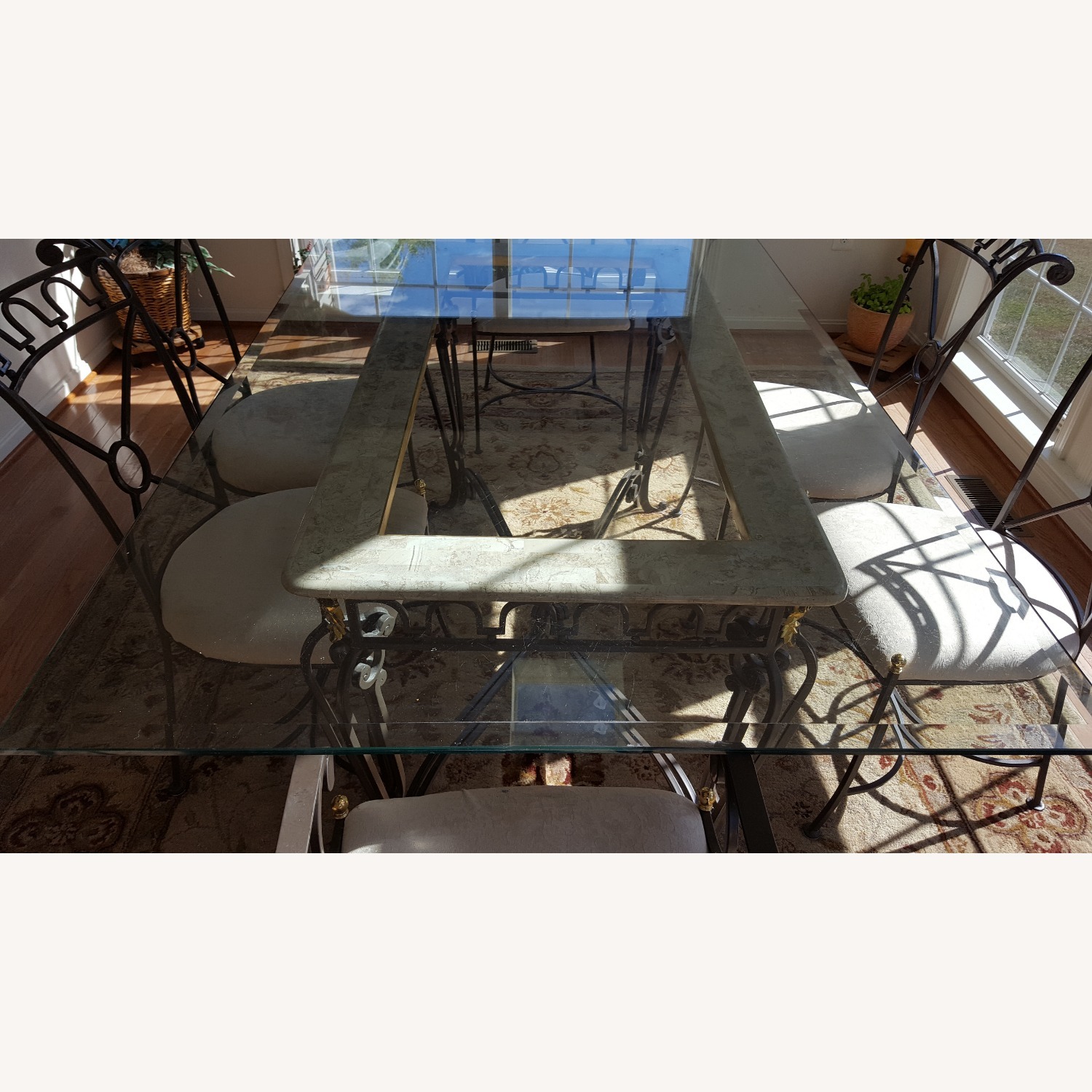 Dining Room Set With Glass Table Top  - image-4