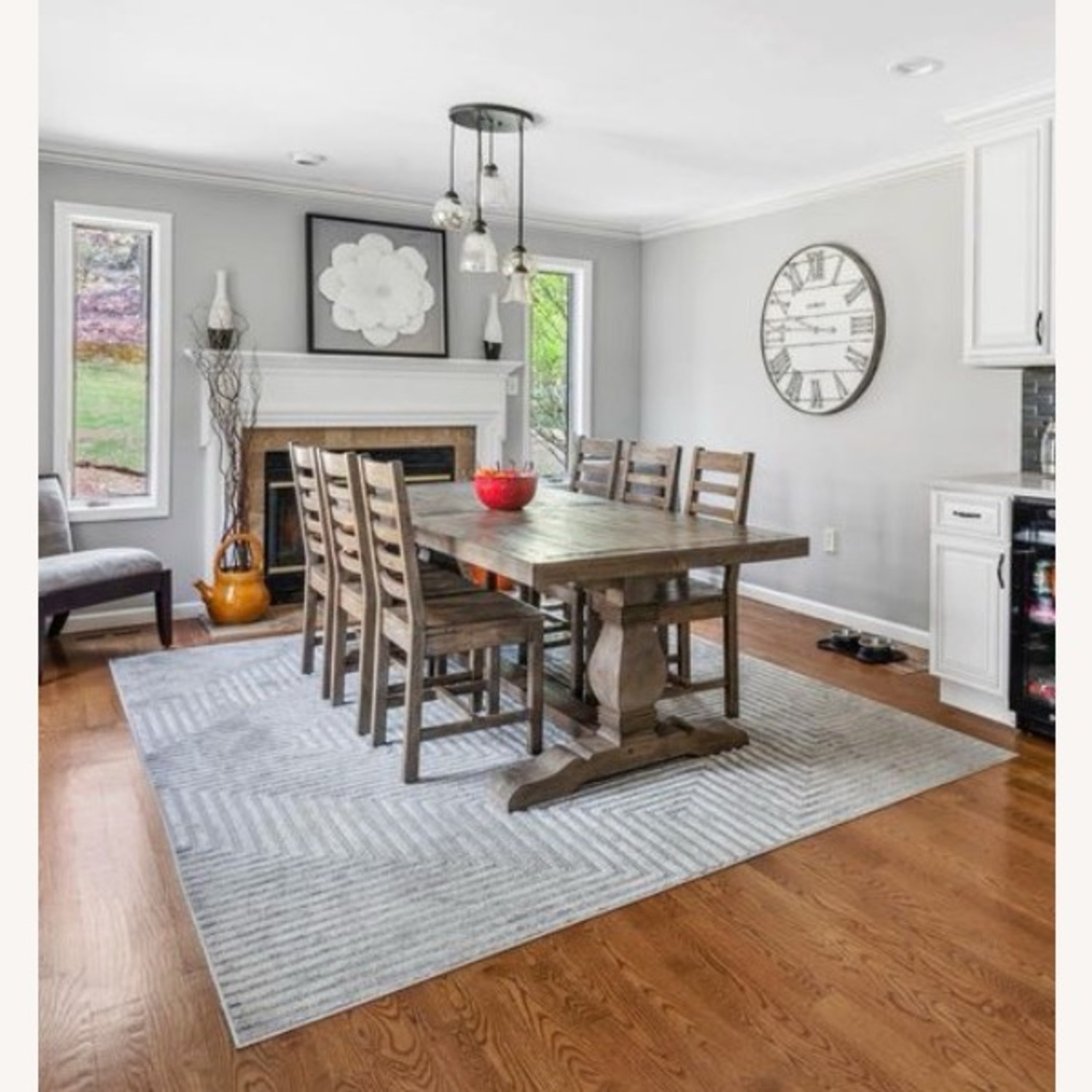 Kitchen Dining Table and 6 Chairs - image-1