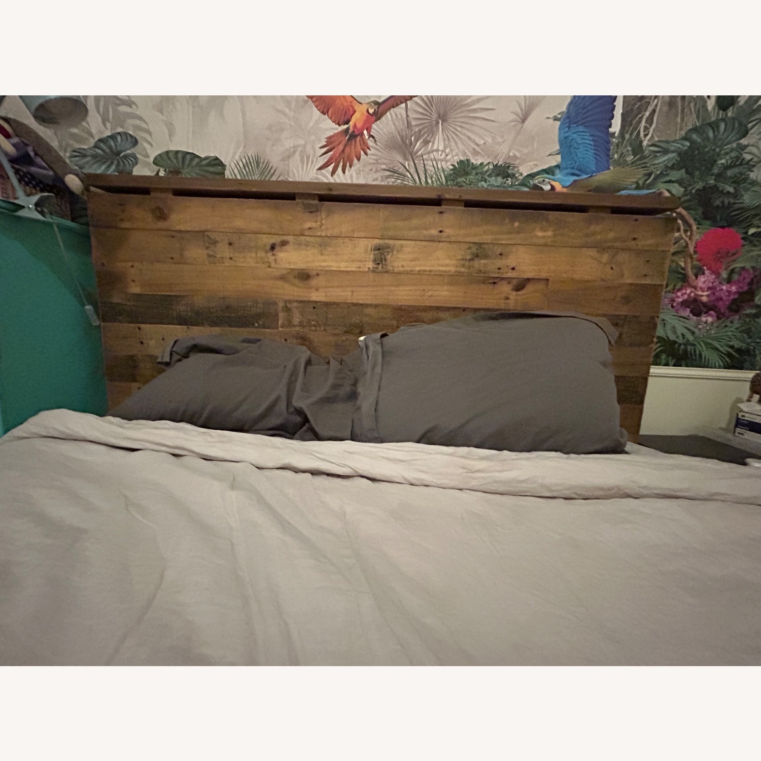 West Elm Emmerson Reclaimed Wood Queen Size Bedframe - image-3