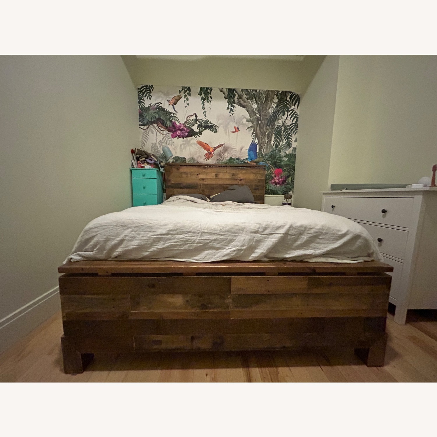 West Elm Emmerson Reclaimed Wood Queen Size Bedframe - image-2