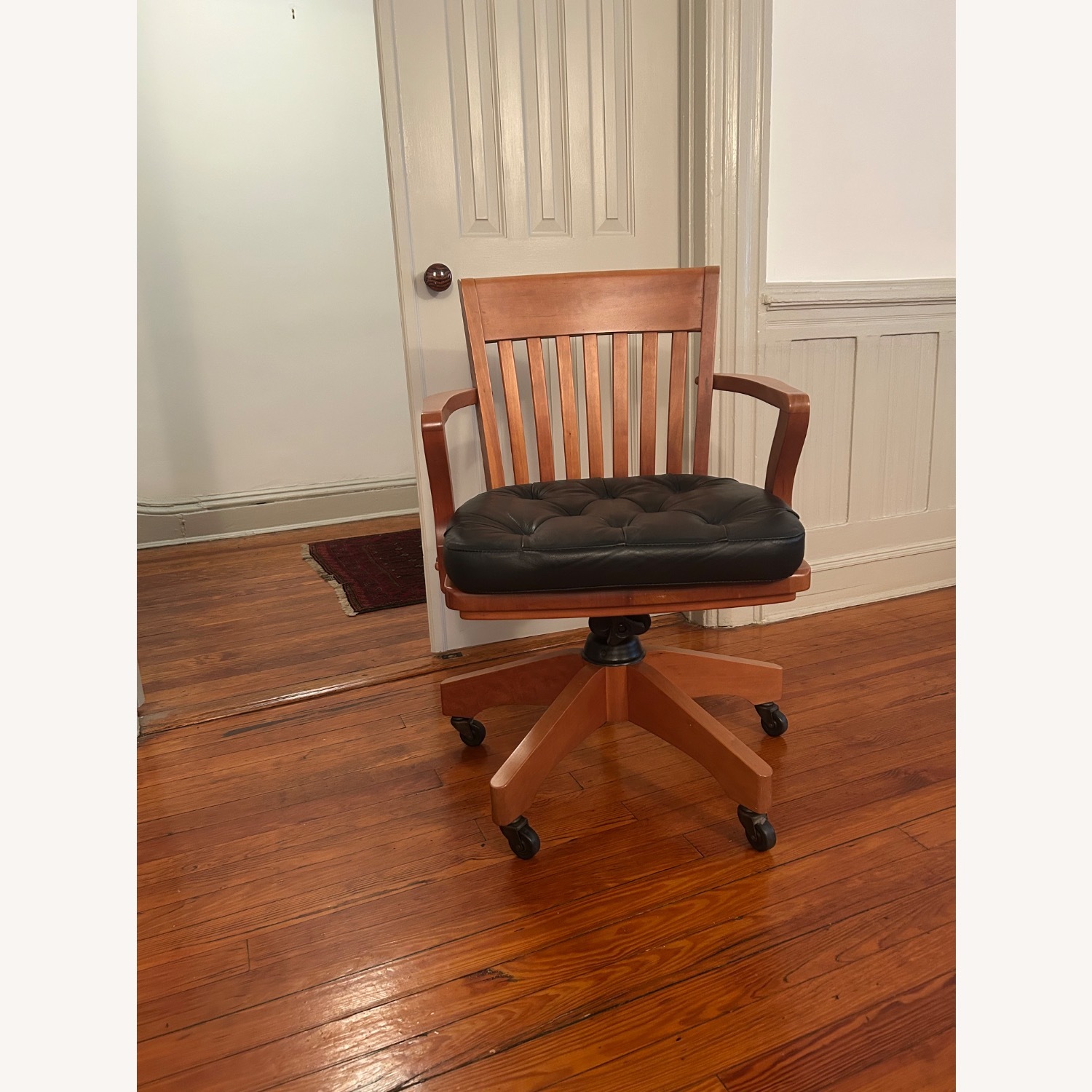 Solid Cherry Desk Chair - image-1