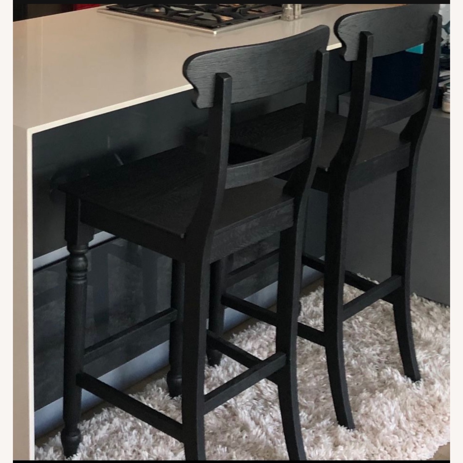 2x Restoration Hardware Barstools W Cushions - image-10