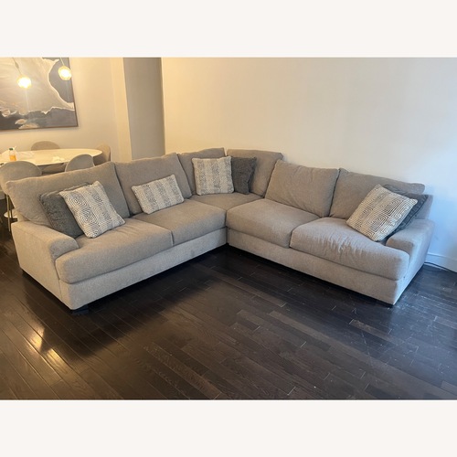 Used Sectional Couch Natural Colored for sale on AptDeco