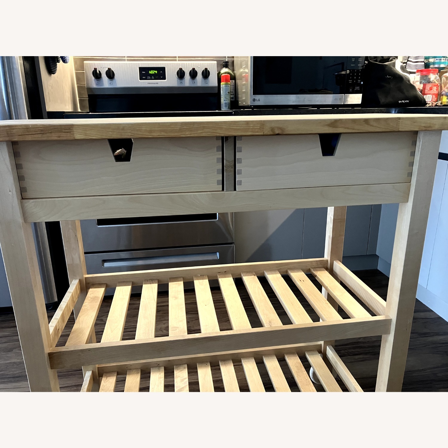 IKEA FÖRHÖJA Kitchen Cart, Birch - image-4