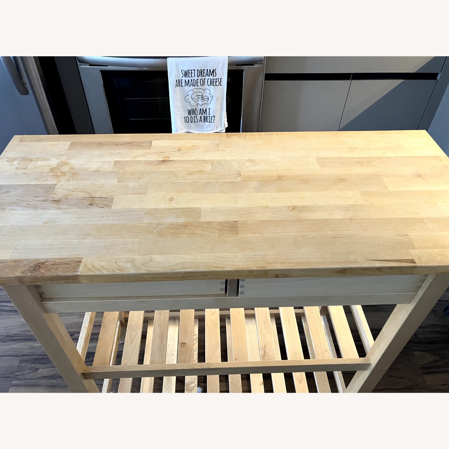 IKEA FÖRHÖJA Kitchen Cart, Birch - image-3