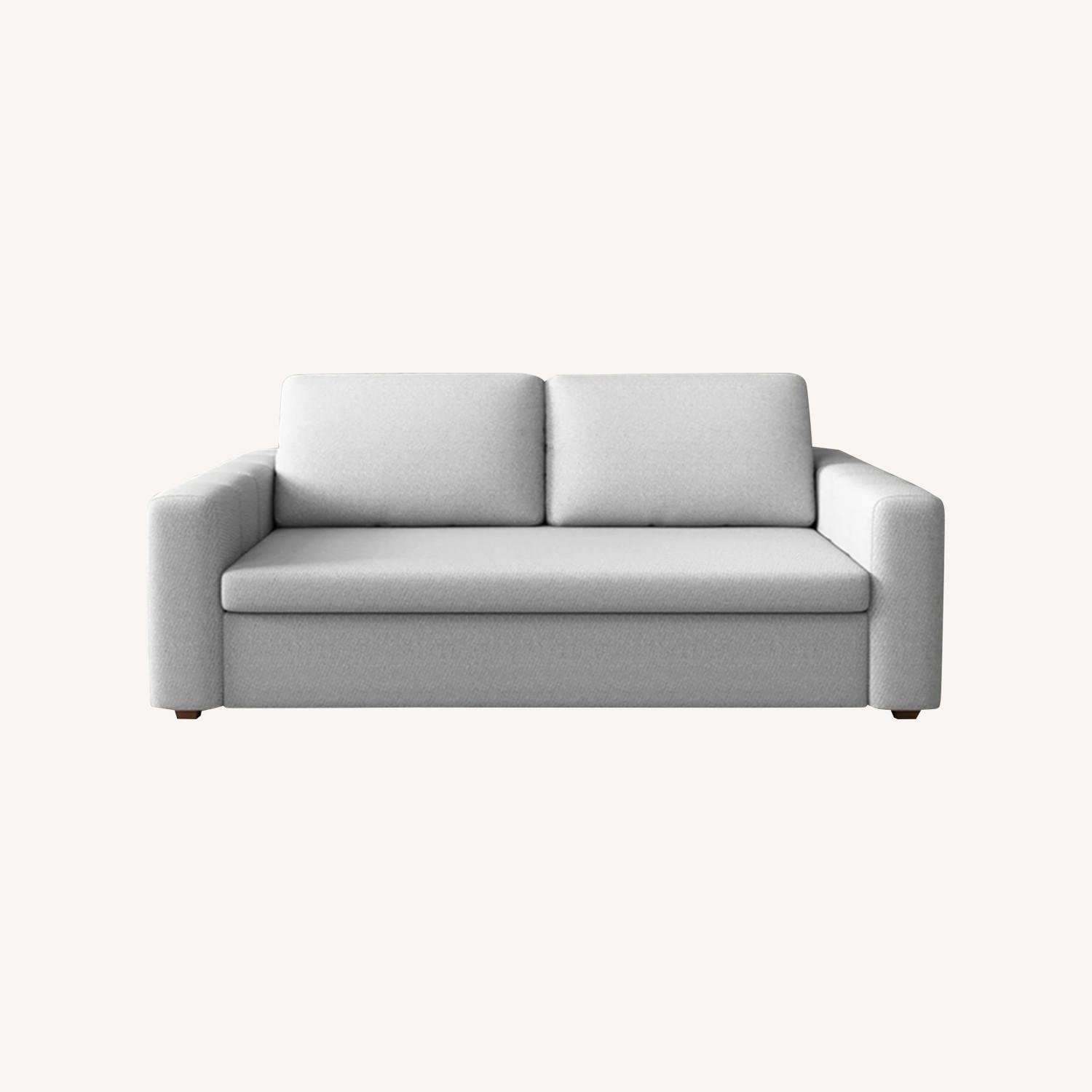 3-Seater Linen Convertible Sleeper Sofa - image-0