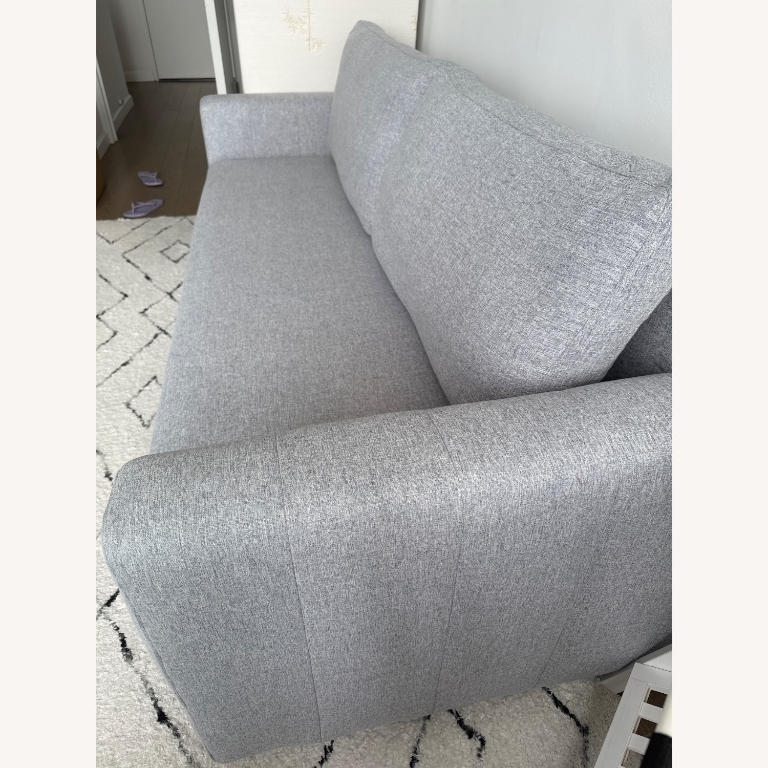3-Seater Linen Convertible Sleeper Sofa - image-3