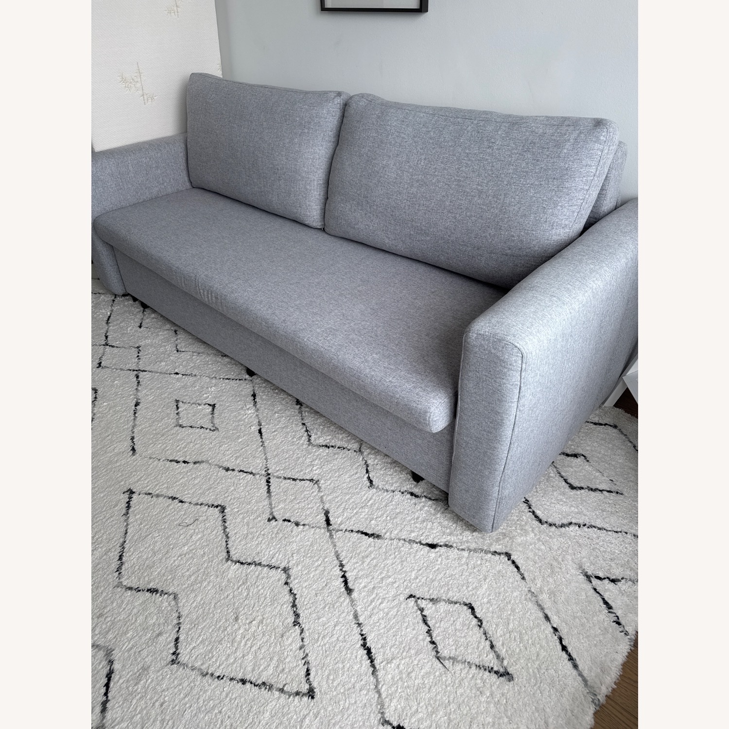 3-Seater Linen Convertible Sleeper Sofa - image-2