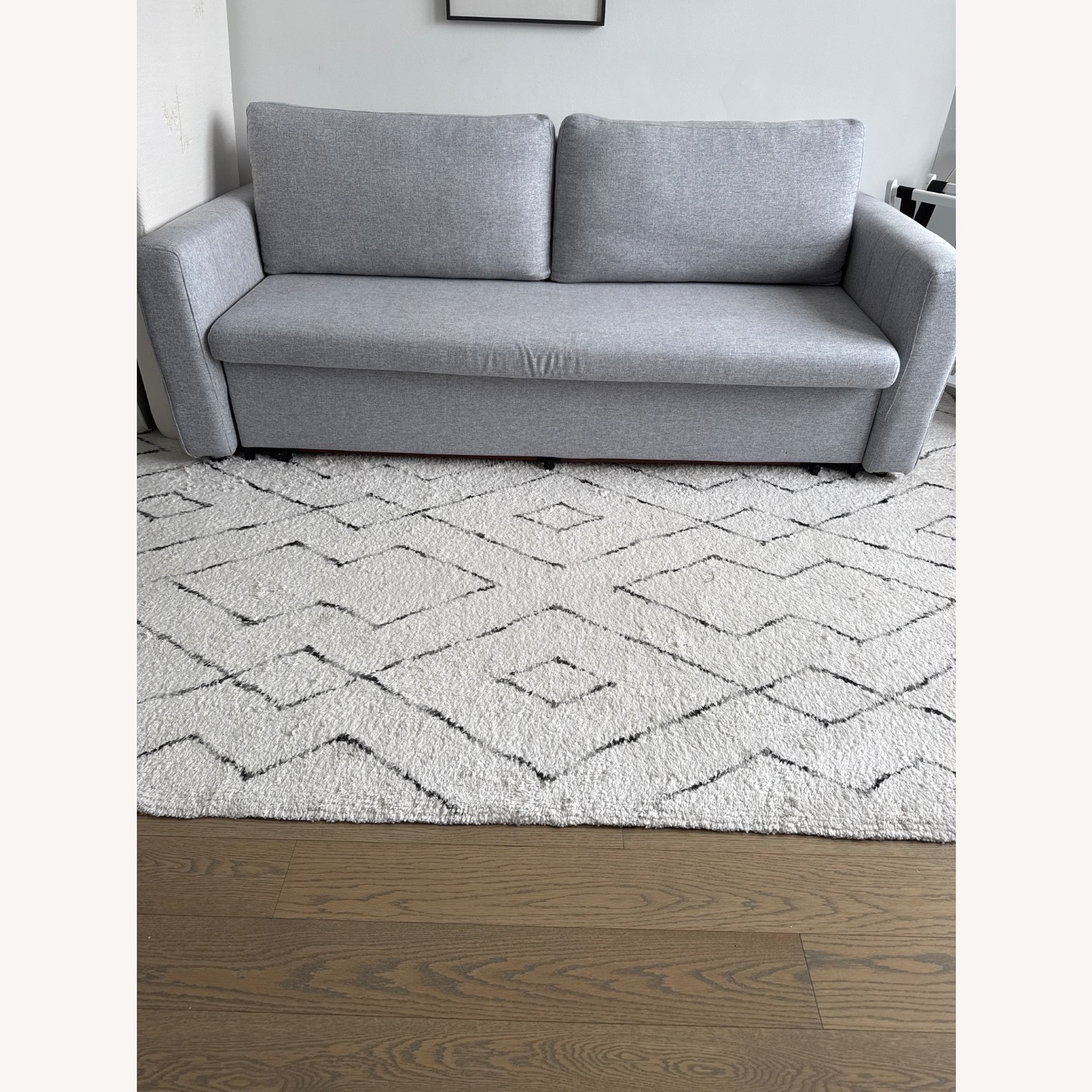 3-Seater Linen Convertible Sleeper Sofa - image-1