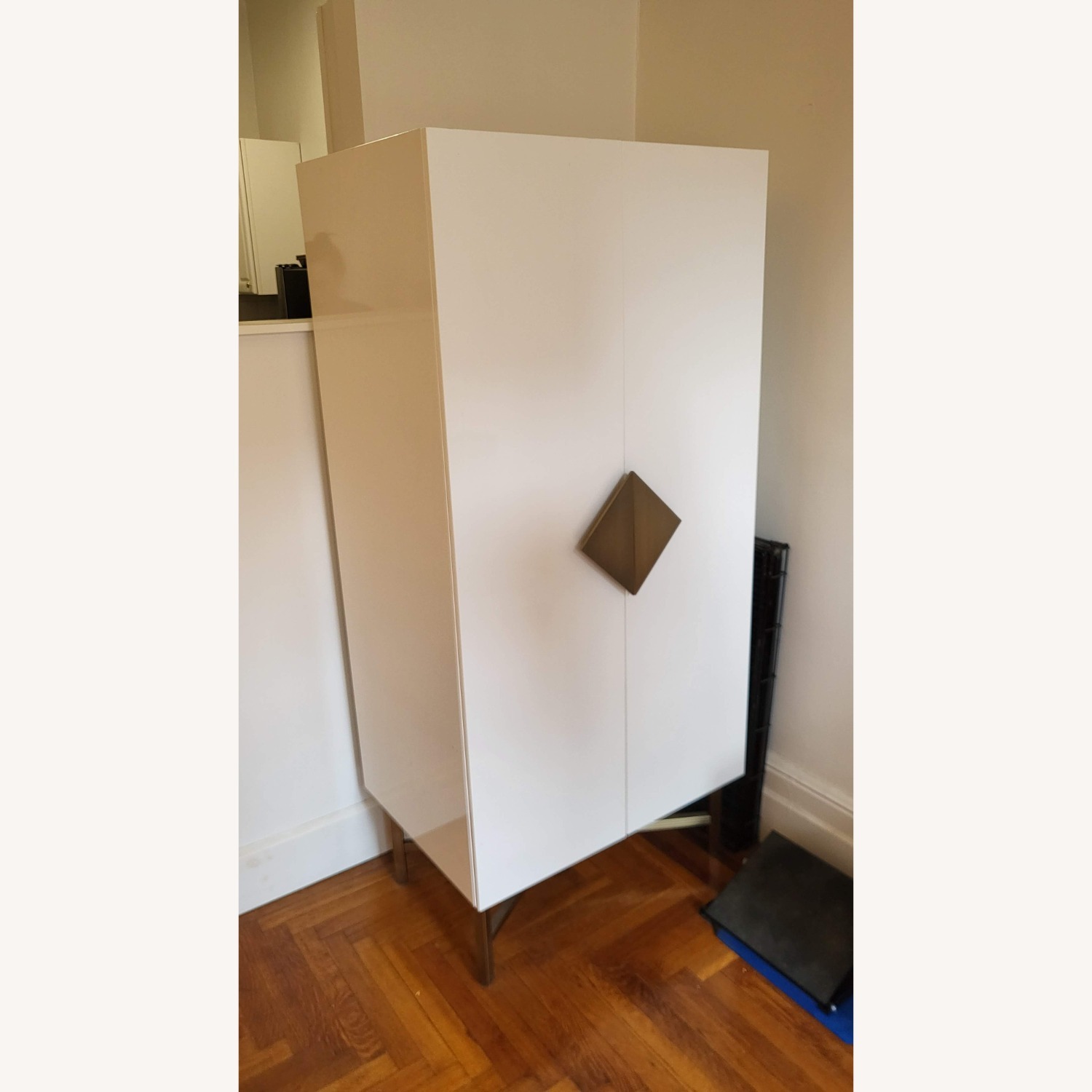 CB2 Astoria White Wooden Wardrobe - image-6