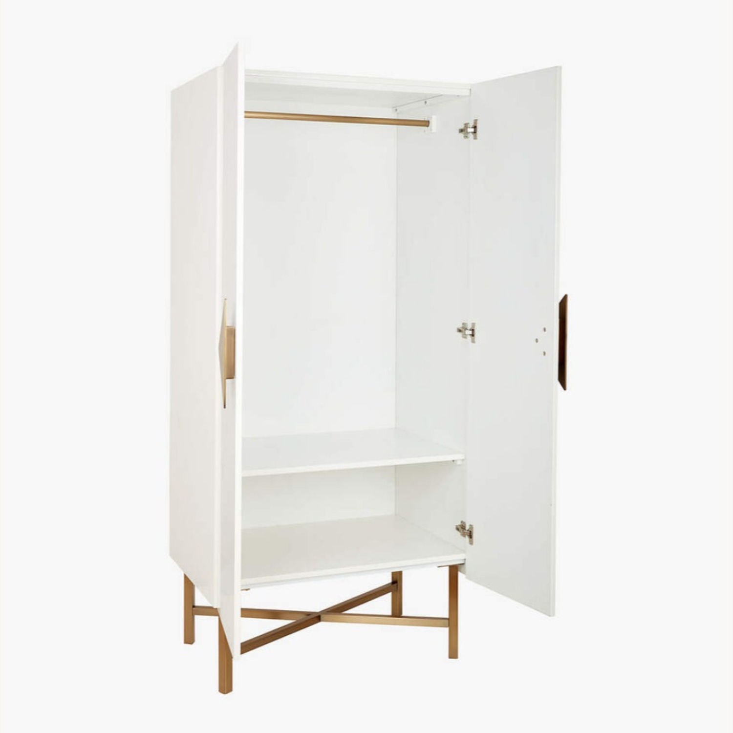 CB2 Astoria White Wooden Wardrobe - image-3