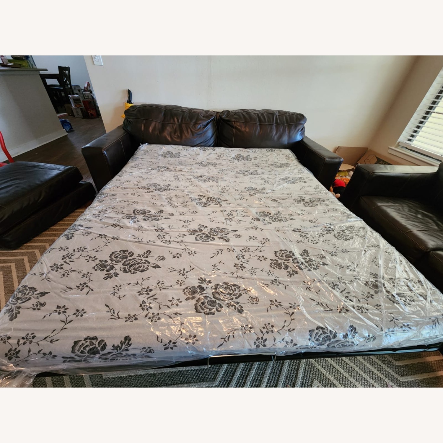 Morelos Leather Sofa Come Bed - image-11