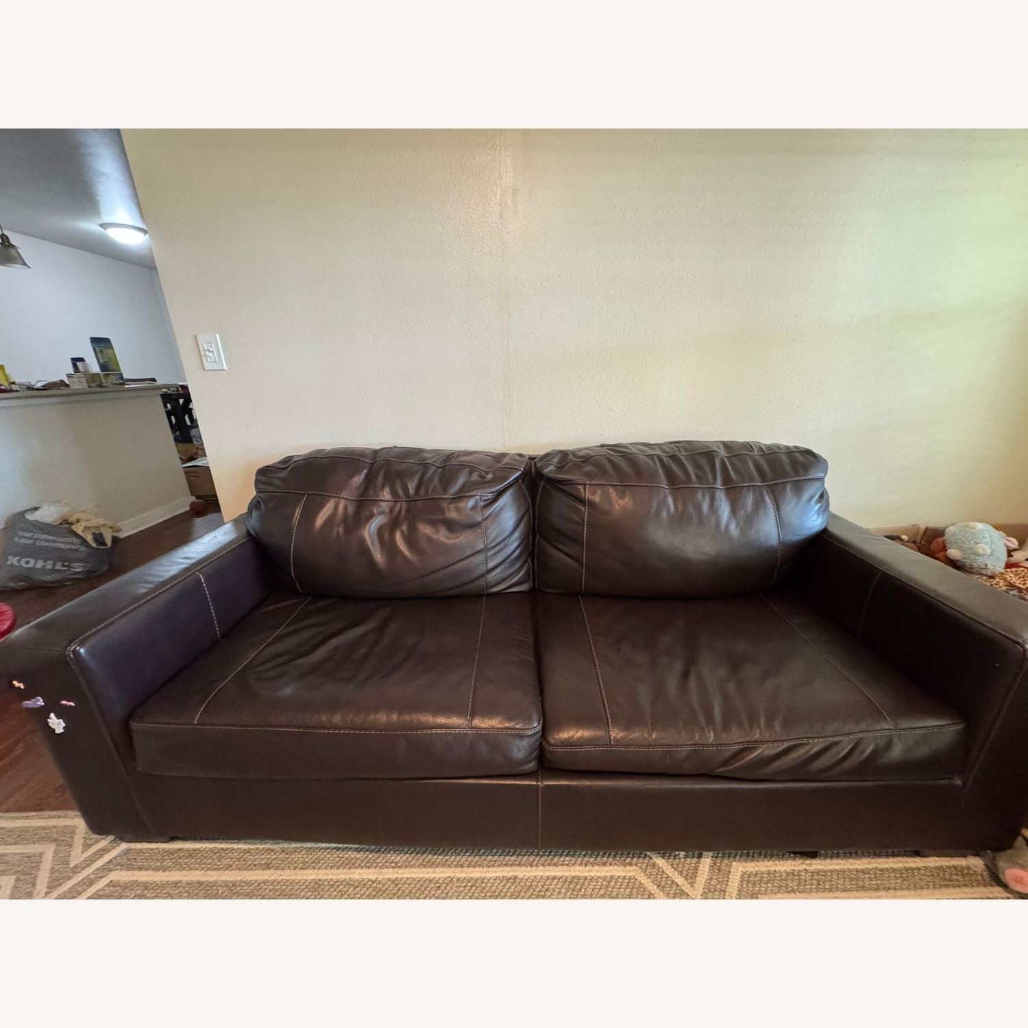 Morelos Leather Sofa Come Bed - image-4