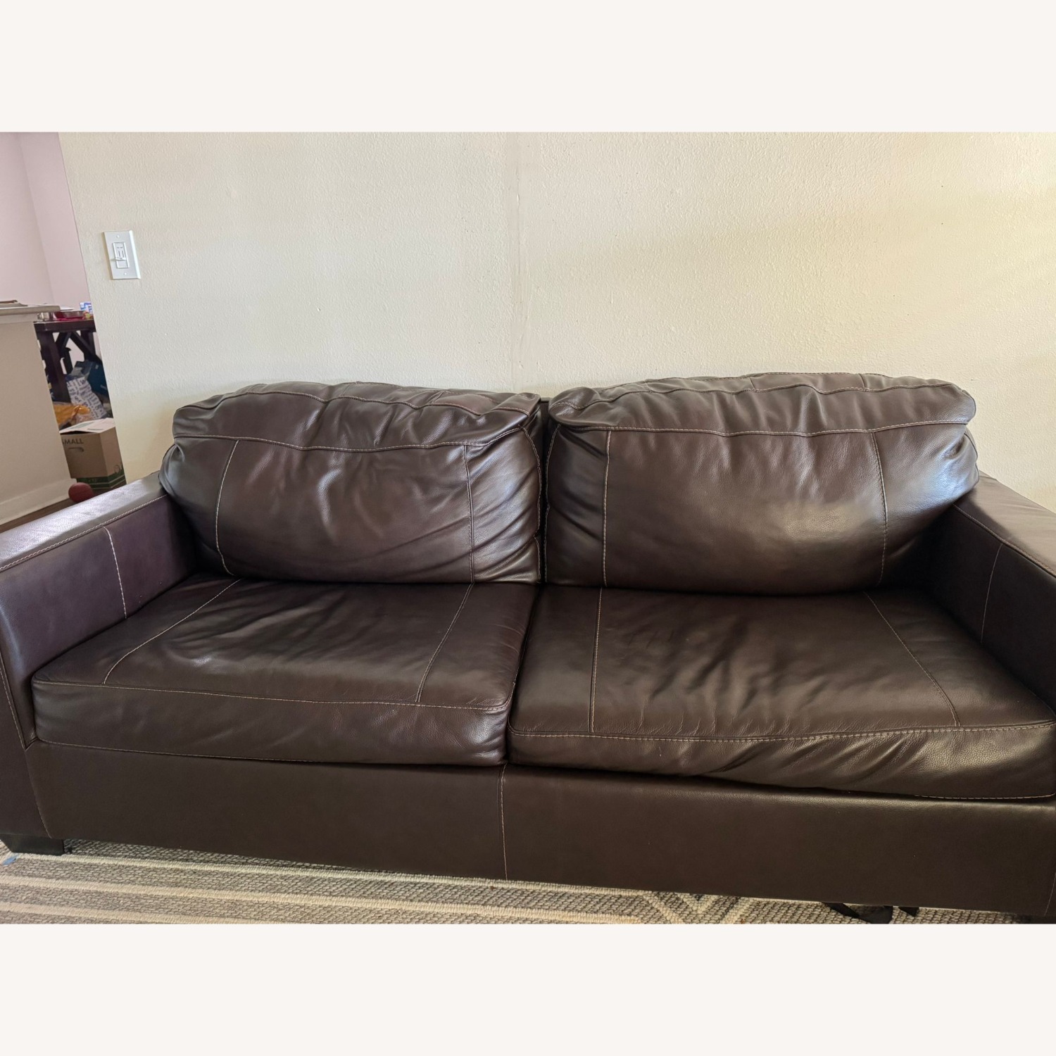 Morelos Leather Sofa Come Bed - image-3