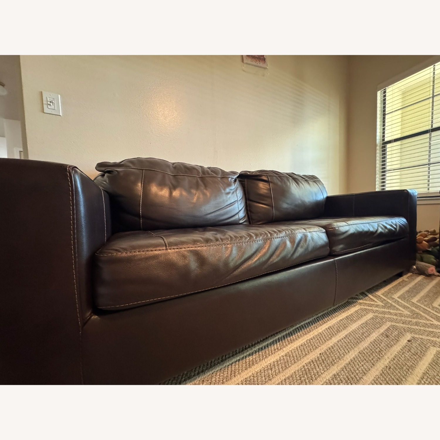 Morelos Leather Sofa Come Bed - image-5