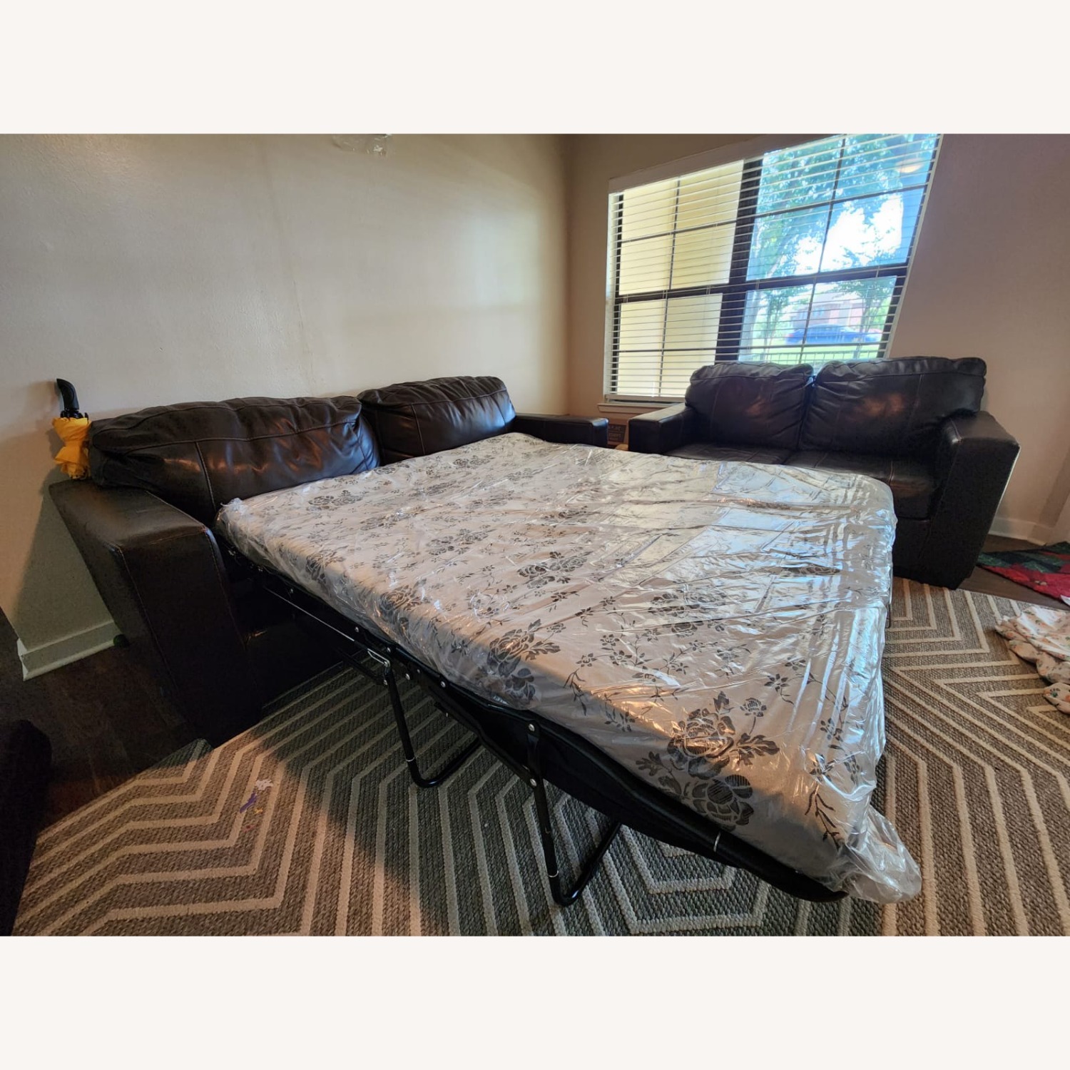 Morelos Leather Sofa Come Bed - image-7