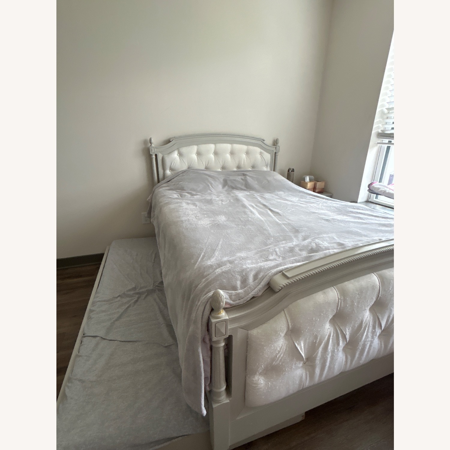 Blythe Bed Frame French White Bed - image-1