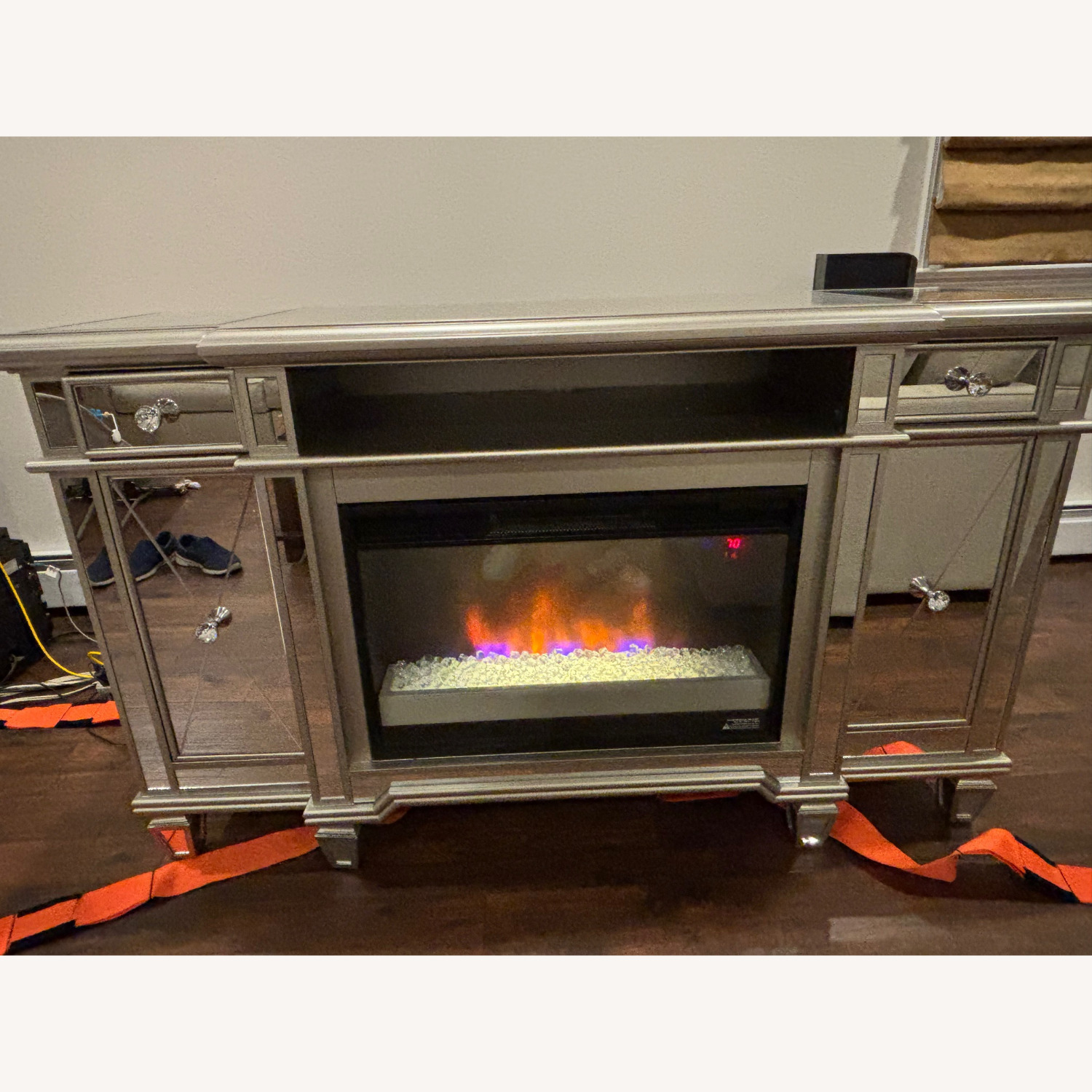 Salon Media Console/Fake Fireplace/Space Heater - image-2