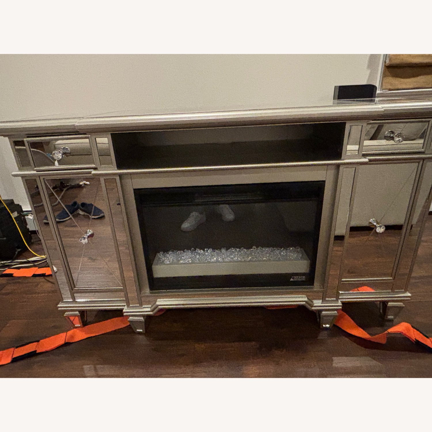 Salon Media Console/Fake Fireplace/Space Heater - image-3